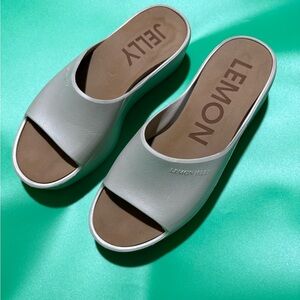 Lemon Jelly Women's Taupe Size 9 Slide Sandals